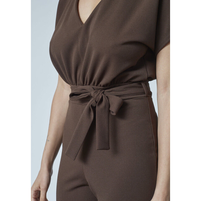 JUMPSUIT GIRL-JU25. CHOCOLATE