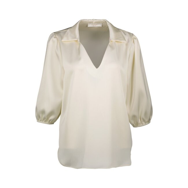 BLOUSE ALMA OFFWHITE SATIN