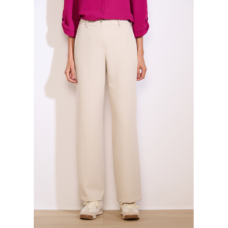 BROEK TWILLWID VANILLE