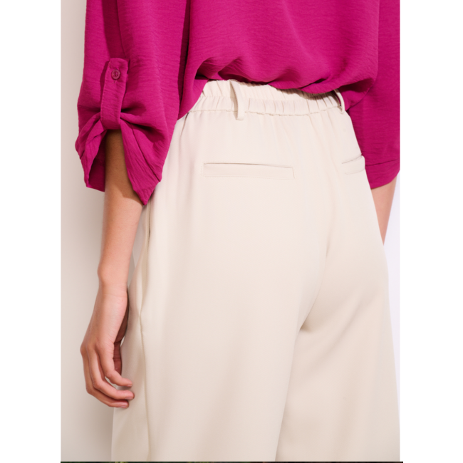 BROEK TWILLWID VANILLE