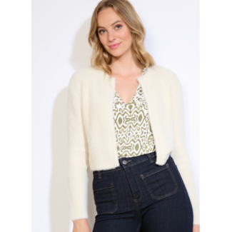 VESTJE FLUFFY BOLELASH ECRU