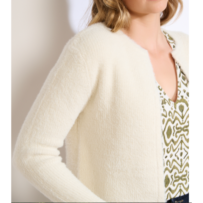 VESTJE FLUFFY BOLELASH ECRU