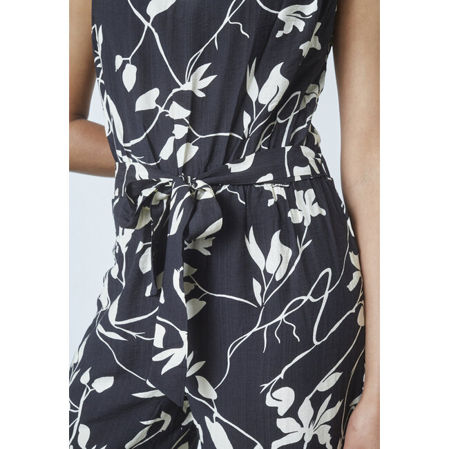JUMPSUIT GUTO-JU3 BLACK/FLOWER