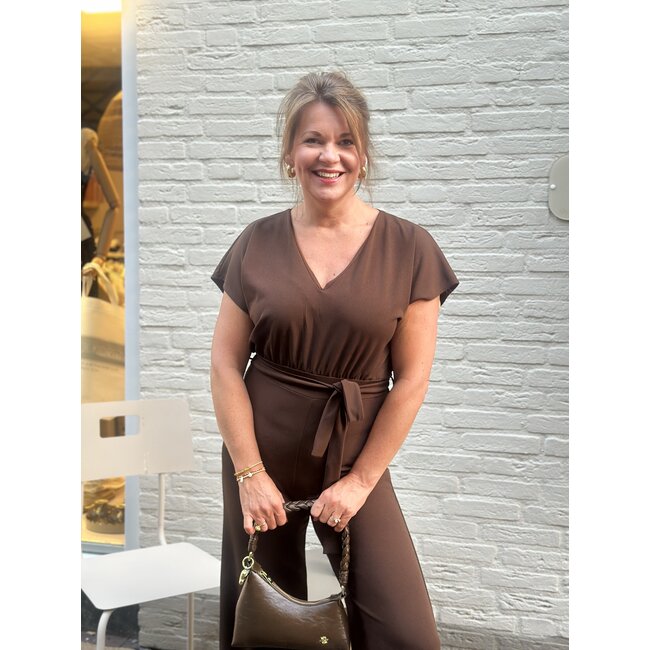 JUMPSUIT GIRL-JU25. CHOCOLATE