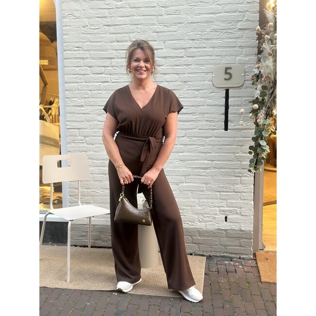 JUMPSUIT GIRL-JU25. CHOCOLATE