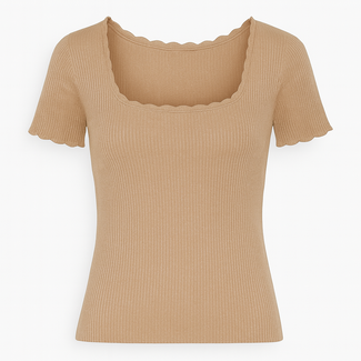 TOP FINE KNIT LUREX BRONZE A8395