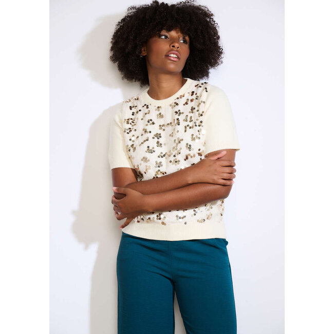 TOP FLOSEQ  OFFWHITE