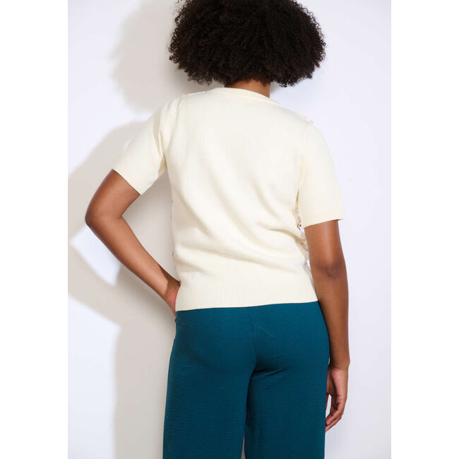 TOP FLOSEQ  OFFWHITE