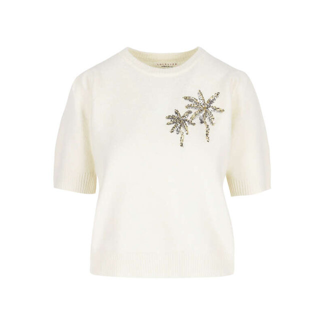TOP PALMSEQ ECRU