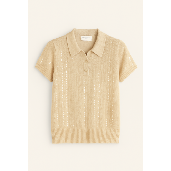 TOP/POLO CFM0011922003 PAILLET BEIGE
