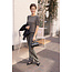 PANTALON KNIT CFC0125037003 PRINT ZWART