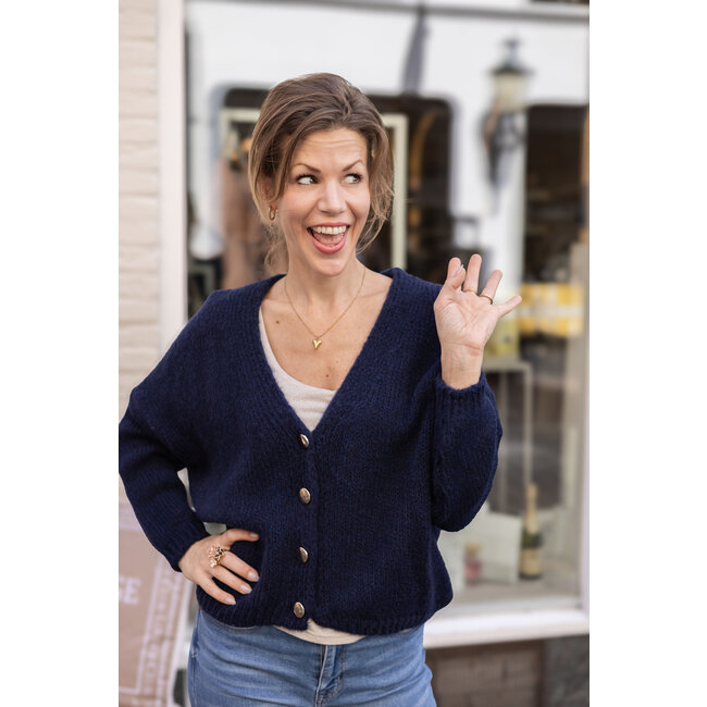 VEST SOFINE  NAVY/GOLD ONE SIZE