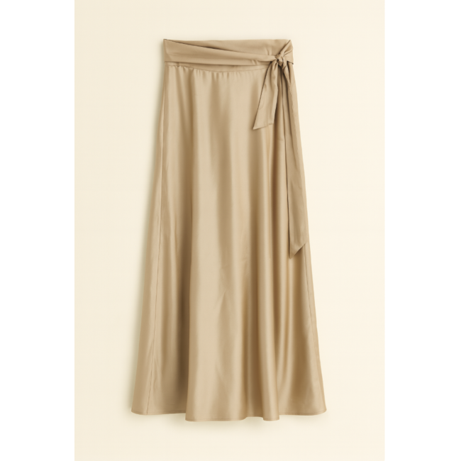 ROK MAXI SATIN CHAMPAGNE
