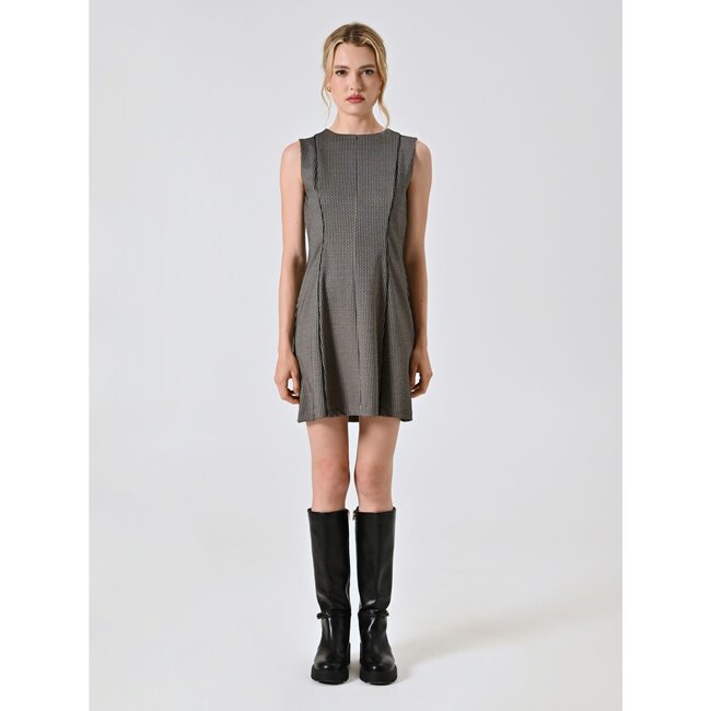 JURK KNIT CFC0125045003 PRINT ZWART