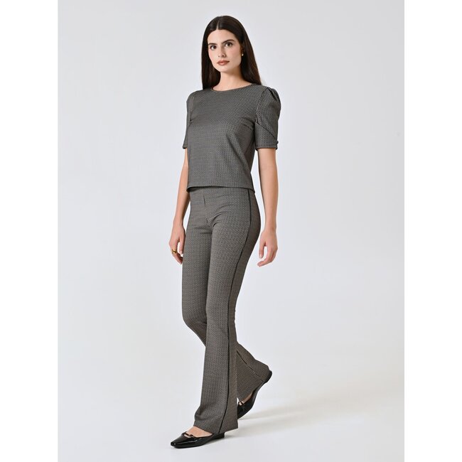 PANTALON KNIT CFC0125037003 PRINT ZWART