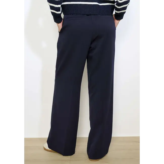 BROEK TWILLWID NAVY