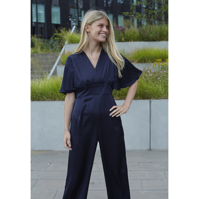 JUMPSUIT SATIN  GISELA  NAVY
