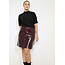 ROK LEERLOOK  VINYL AUBERGINE
