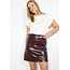 ROK LEERLOOK  VINYL AUBERGINE