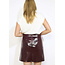 ROK LEERLOOK  VINYL AUBERGINE