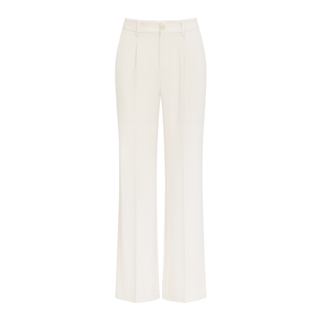 PANTALON FLOWY CREME 23717
