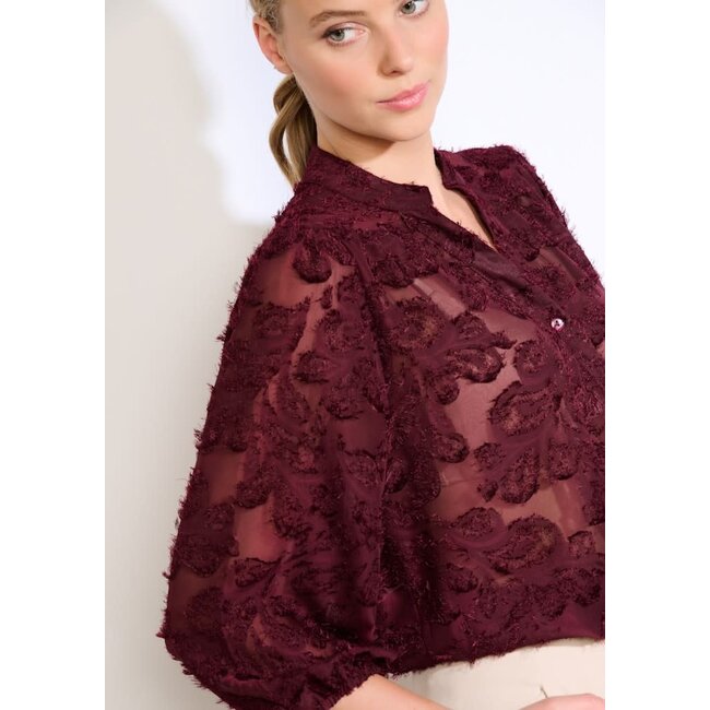 BLOUSE HELOISE WINE