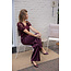 PANTALON SATIN DUBAI BURGUNDY