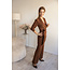 JUMPSUIT TABACCO PERLA NERA