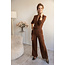 JUMPSUIT TABACCO PERLA NERA