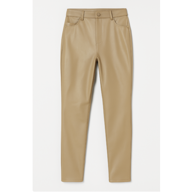 BROEK LEERLOOK TAUPE VS19050
