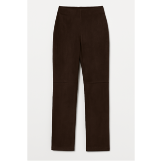 BROEK/TREGGING SUEDINE CHOCO