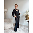 JUMPSUIT CHIFFON MOUW CFC0020090002 ZWART