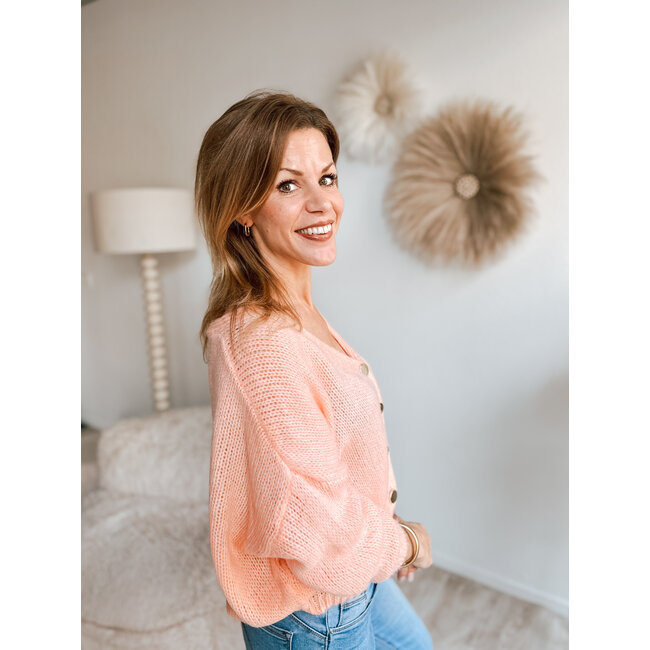 VEST SOFINE PEACH/GOLD ONE SIZE
