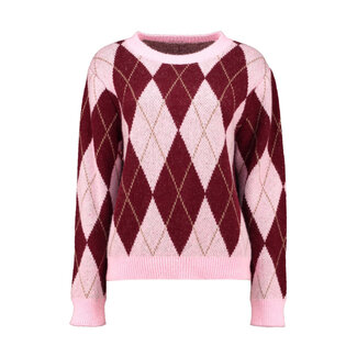 TRUI HILARY PINK/BORDEAUX CHECK