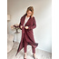 MANTEL /JAS  COATYLONG BORDEAUX