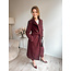 MANTEL /JAS  COATYLONG BORDEAUX