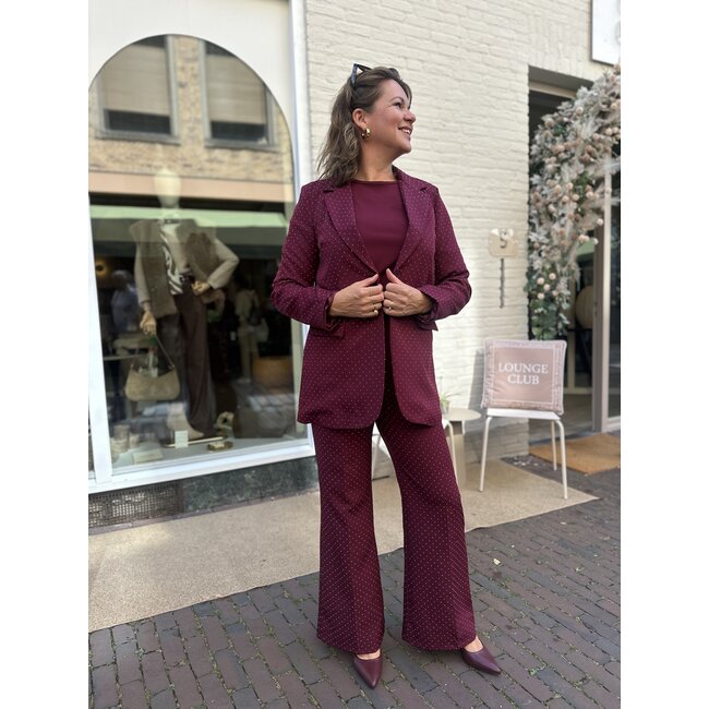 BLAZER SPARKLE BIBA BORDEAUX