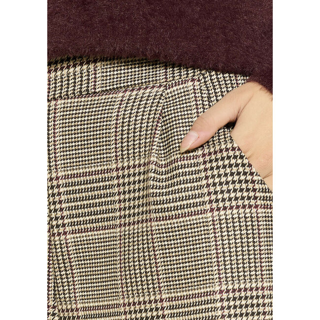 BROEK GALLIO CHECK TWEED