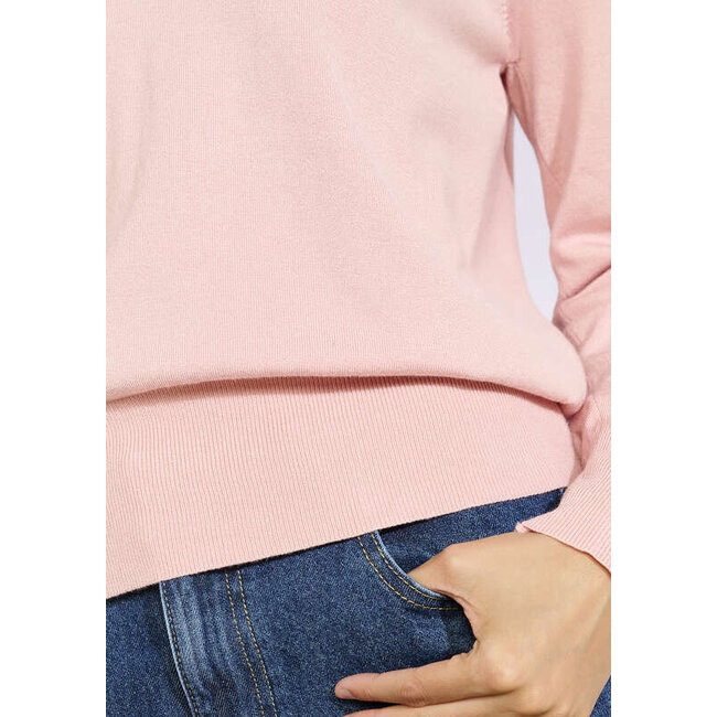 TRUI V-HALS JADE ZACHT ROSE