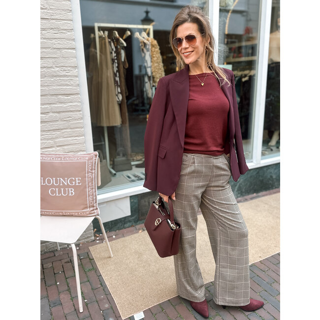 BROEK GALLIO CHECK TWEED