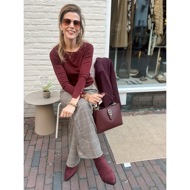 BROEK GALLIO CHECK TWEED