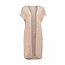 GILET LANG SARA KNIT BEIGE