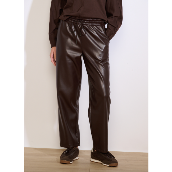 BROEK LEERLOOK EXJOGPU CHOCO