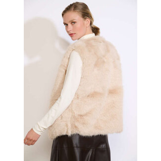 FURRY GILET FURFUN BLOND
