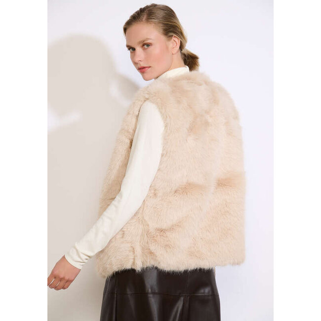 FURRY GILET FURFUN BLOND