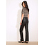 BROEK GECOAT BOOTCUT SHANYA BLACK