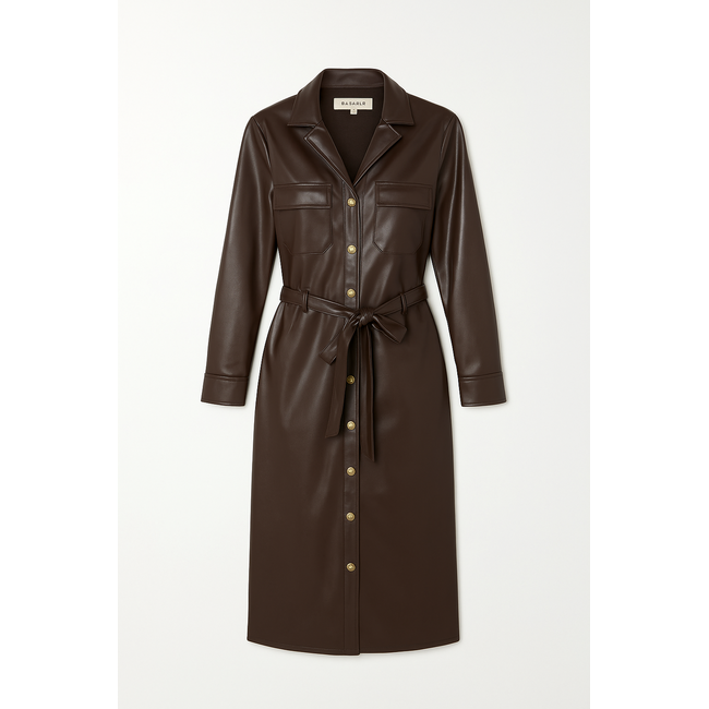 JURK LEERLOOK CHOCO DOORKNOOP C10902