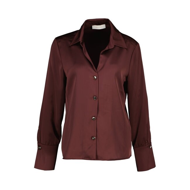 BLOUSE MARACAIBO SATIN BORDEAUX