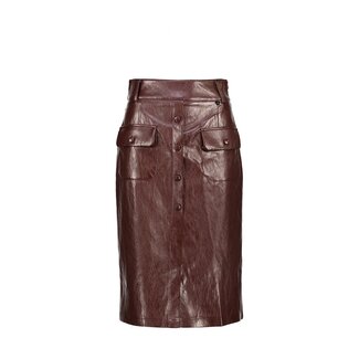 ROK LEERLOOK ALSAZIA BURGUNDY