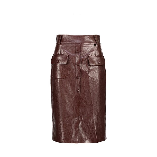 ROK LEERLOOK ALSAZIA BURGUNDY